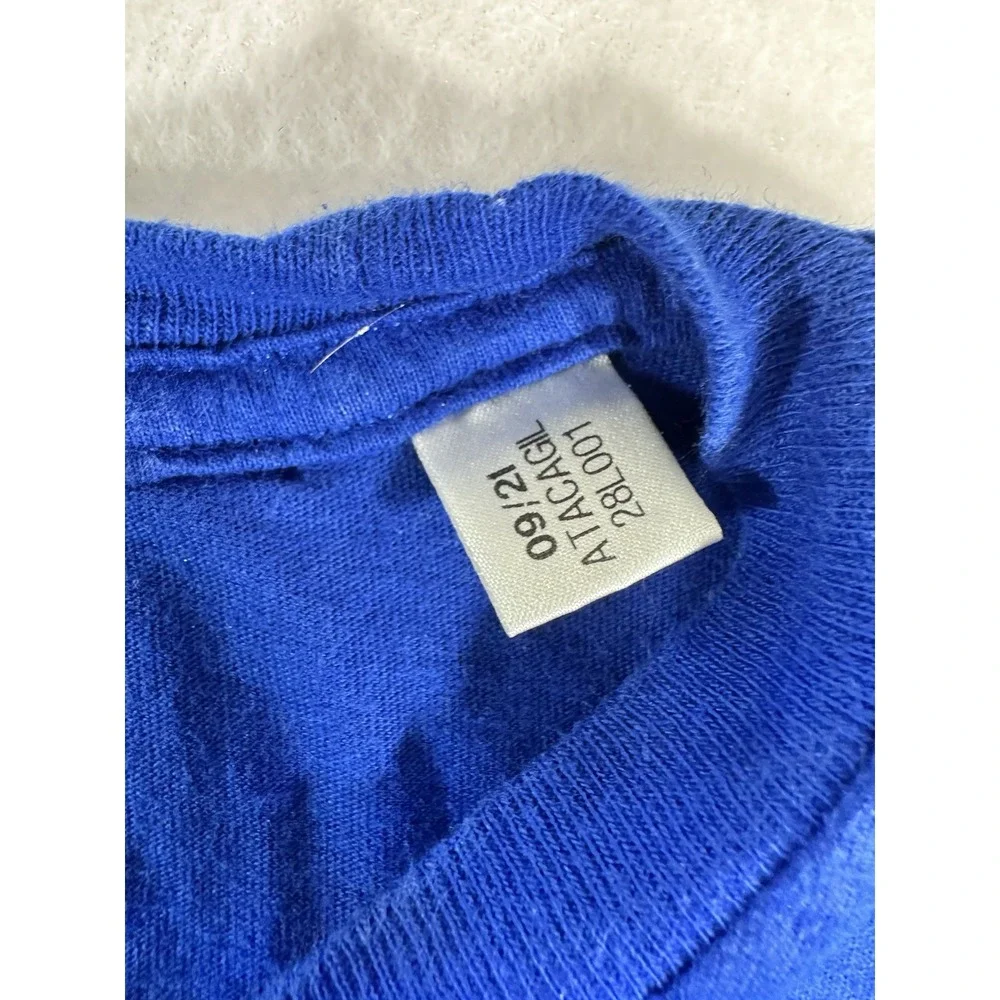 Adidas Amplifier Tee Men's XL Blue Logo Graphic Short Sleeve T-Shirt